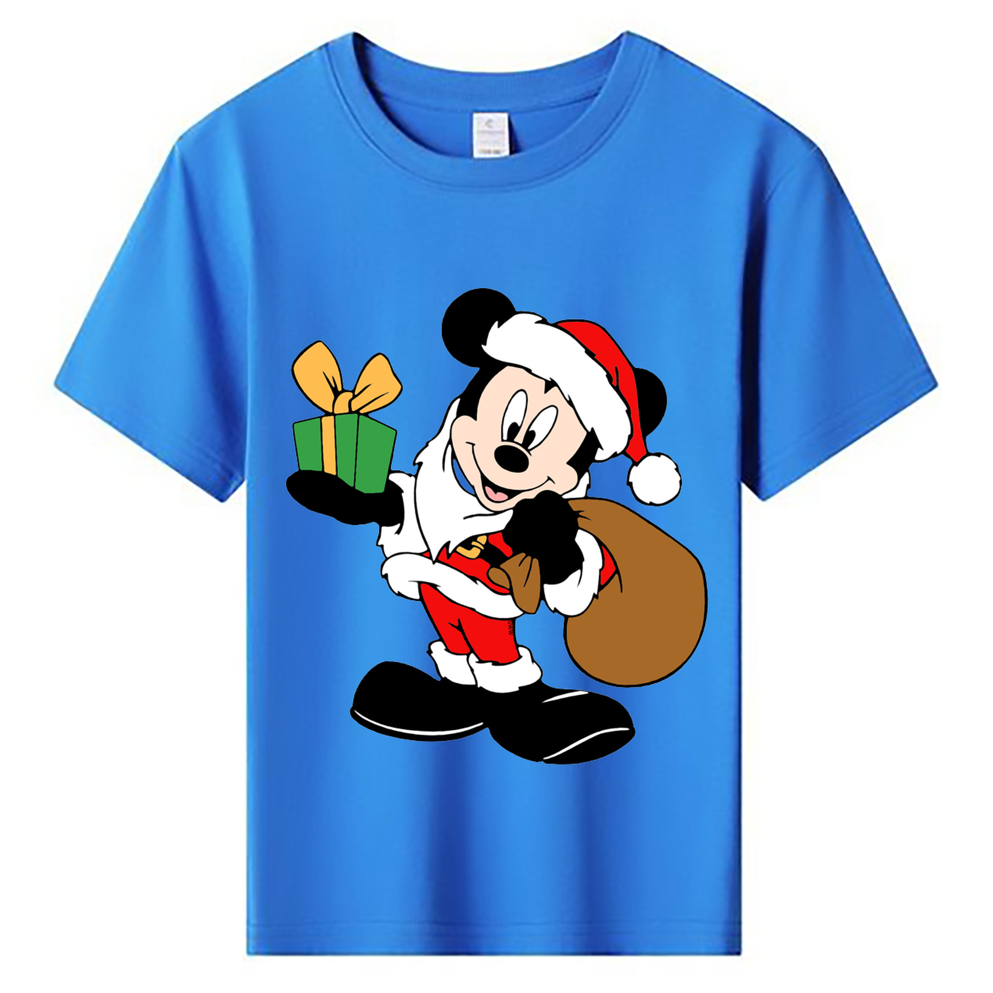 ミッキーマウス Mickey Mouse 綿100％キッズTシャツ（フロントプリント）